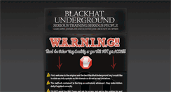 Desktop Screenshot of blackhatunderground.org