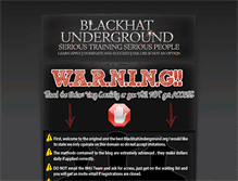 Tablet Screenshot of blackhatunderground.org